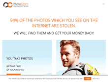 Tablet Screenshot of photoclaim.com